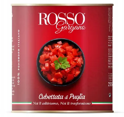 Image de Tomates concassées en conserve, 2,5 kg, marque Rosso Gargano
