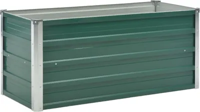 Produktbild von Garten-Hochbeet Verzinkter Stahl 100x40x45 cm Grün