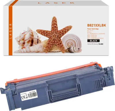 Produktbild von black Toner 3.6-TN821XXLBK kompatibel mit Brother TN-821XXLBK [ 821XXL ]  Seiten: 15.000