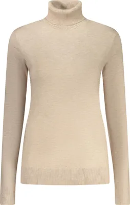 Produktbild von Beiger Damenpullover mit Rollkragen & Logo aus Norwegen 1963