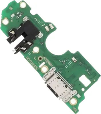 Produktbild von Clappio, Ersatzteil USB-C Ladebuchse mit Mikrofon und 3.5mm Klinkenstecker für Oppo A96, Schwarz