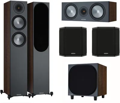 Produktbild von Monitor Audio Bronze 6G Cinema 200 Heimkino Lautsprecher-Set Walnuss