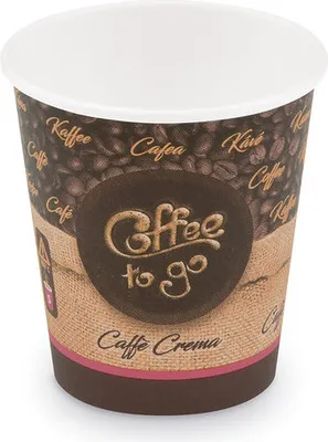 Produktbild von 100x Kaffeebecher S 'Coffee To Go' Caffe Crema Americano Lungo 150ml 200ml
