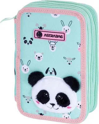 Zdjęcie produktu dla Piórnik Potrójny Z Wyposaż Teddy Panda Ac31 Astra