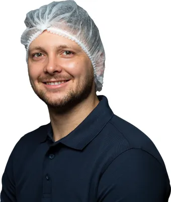 Produktbild von 1000 Klipphauben | Vliesstoff | weiß | 52cm | Hauben