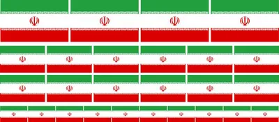 Produktbild von Mini Aufkleber Set - Pack glatt - 4x 51x31mm+ 12x 33x20mm + 10x 20x12mm- selbstklebender Sticker - Iran Flagge / Banner / Standarte fürs Auto, Büro, zu Hause und die Schule - Set of 26