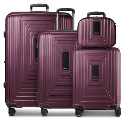 Produktbild von Redolz Essentials 14 4-Rollen Kofferset + Beautycase 4 tlg. mit Dehnfalte