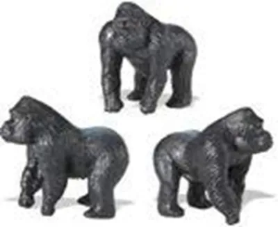 Produktbild von Safari - 343322 - Goddo Luck Minis, Gorillas, 5 Stück, Kunststoff