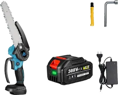 Produktbild von Yofidra Kettensäge, 8 Zoll Klinge, bürstenloser Motor, 1 Batterie EU-Stecker, EU