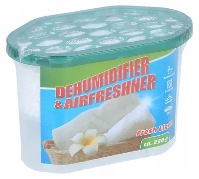 Image de Déshumidificateur 2 En 1 Avec Desodorisant, 230 G, Parfums Assortis, 15 X 8,5 X 10,5 Cm