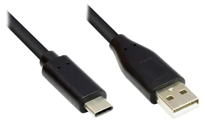 Produktbild von Good Connections USB2.0 Kabel A-C schw. 5m