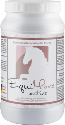Produktbild von EquiMove active - Ergänzungsfuttermittel mit zehn einzigartig kombinierte Vitalkräuter + EPA - für mehr Lebensfreude und bessere Rittigkeit
