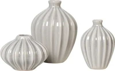 Produktbild von Broste Copenhagen Amalie Vase Rainy Day Grey 3tlg