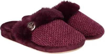 Produktbild von AMERICAN CLUB, SL07, Niedliche Hausschuhe, Warme Damen Hausschuhe, Elegant Slipper, Perfekt für sich selbst oder als Geschenk, Farbe: Lila, Größe: 37