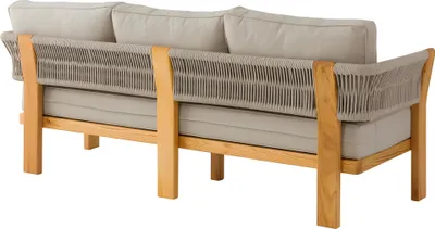 Produktbild von Elegantes graues Stoffsofa für Terrasse und Balkon