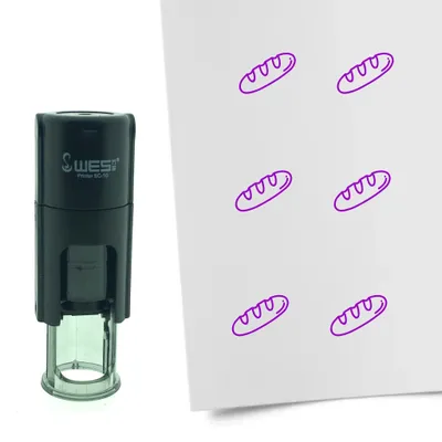 Obrázek produktu pro CombiCraft Stamp Baguette 10mm kulatá - fialový inkoust
