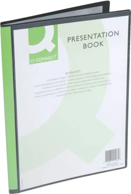 Image de Livret de présentation noir avec 20 pochettes PP A4