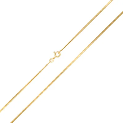 Produktbild von Funkelndes Feuer Klassisch 9 Karat (375) Gold Damen - Panzer Kette - 51cm; TRS19367L209KY