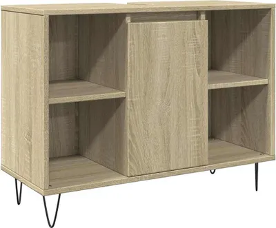 Image de vidaXL Armoire de salle de bains Chêne Sonoma 80x33x60 cm Bois composite