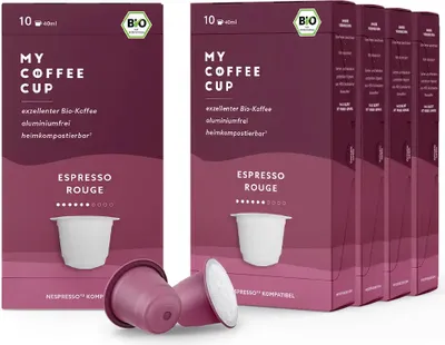 Produktbild von My Coffee Cup - Espresso Rouge – 50 Kapseln