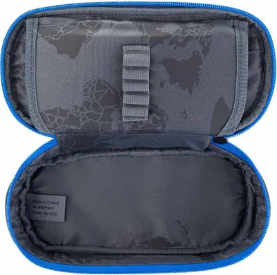 Produktbild von Franky 621-2 Effekt Pencilcase Schlampermäppchen grey/blue