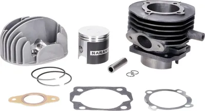Zdjęcie produktu dla Zestaw cylindra Naraku 85 cm³ 50 mm wraz z głowicą cylindra, kompatybilny z modelami Vespa V50, PK, Special oraz Ape 50