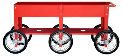 Produktbild von Herstera Garden Metall Hochbeet Wheels Rot 186x50x80 cm