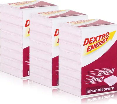 Produktbild von Dextro Energy Traubenzucker Johannisbeere 46g (3er Pack)