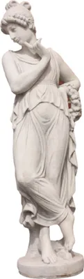 Produktbild von Schöne Frauenfigur aus Steinguss perfekt für den Garten die Terrasse oder den Vorgarten ist Frostfest Witterungsbeständig und Neu 119cm H, PO-1239