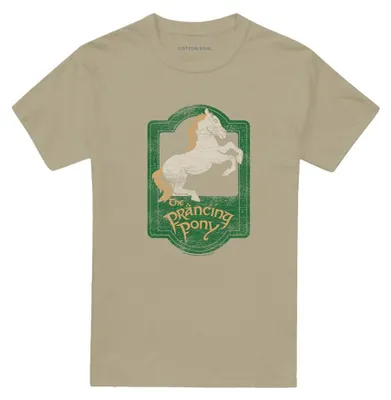 Imagen del producto de Camiseta uni "Prancing Pony" de "El Señor de los Anillos" para hombre/mujer, modelo TV40881 (talla XL), color verde safari