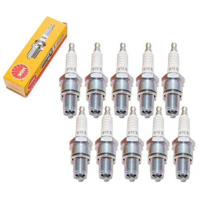 Produktbild von Zündkerzen Set NGK 10x B7ES Zündkerze, 19,0mm Langgewinde Ø 14,0mm Hex 20,8mm, Elektrodenabstand 0,75mm, Wärmewert 7, 1111 / 2877