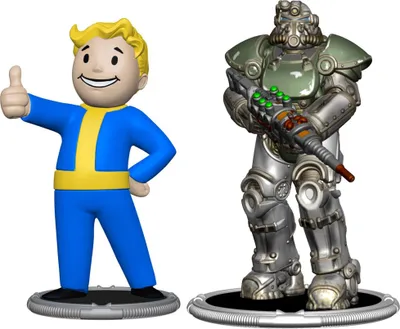 Obrázek produktu pro Fallout Minifigurky 2er-Pack Set F Raider & Vault Boy (Strong) 7 cm