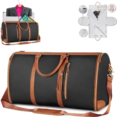 Produktbild von Reisetasche, Reisetasche Foldybag, Reisetasche faltbar, Wasserdichter Kleidersack für Reisen,Carry on Garment Duffle Bag, Travel Bag