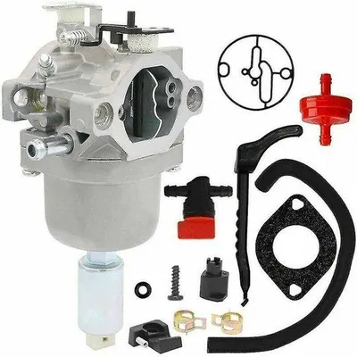 Zdjęcie produktu dla Gaźnik do silników Briggs & Stratton o mocy 14–18 KM – czterosuwowy – ze stalową obudową – czarny – uniwersalny