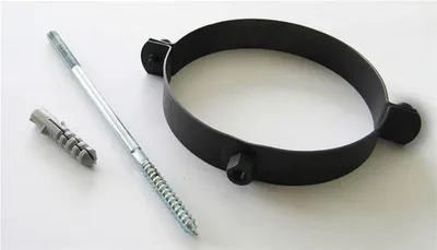 Produktbild von Rohrschellen Set Ø150mm Senotherm schwarz für Ofenrohre