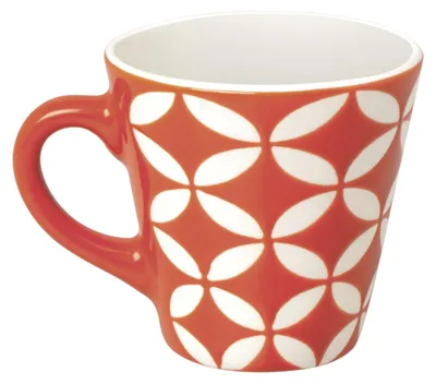 Kaffeetasse 90 ml, New Bone China Porzellan, Rot, 6,2 cm