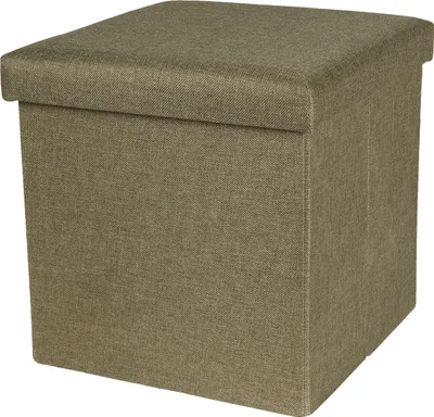Produktbild von Sitzbox Sitzwürfel Sitzhocker Stoffbox Textilbox Hocker Grün