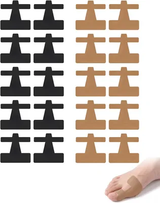 Image de Bande kinésiologique pour l'hallux valgus, 20 pièces, support élastique pour l'orteil