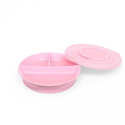 Produktbild von Twistshake Divided Plate, Teller für Kleinkinder, Pink, Polypropylen (PP), Thermoplastisches Elastomer (TPE), Junge/Mädchen, 0,5 Jahr(e)