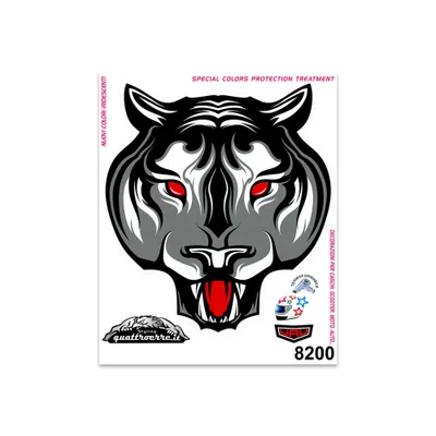 Produktbild von Sticker weiße Tiger 14 x 16 cm