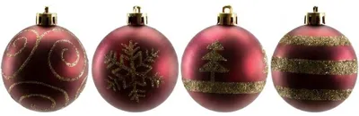 Produktbild von TrendLine Weihnachtskugeln bruchfest, langlebig Ø 6 cm magnolienrosa 6 Stück