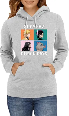 Obrázok produktu pre Dámska Mikina S Kapucňou Japan Manga Anime Comics Animation Demon Anime Slayer All Slayerz, Lady S / Heather šedá