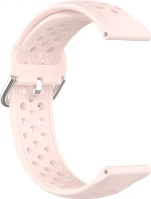 Produktbild von BStrap Silicone Dots Armband für Garmin Vivoactive 4s, sand pink