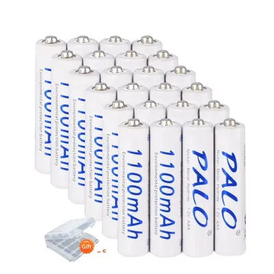Immagine prodotto di Batteria ricaricabile AAA, capacità 1100 mAh, tecnologia Ni-MH, confezione da 24 pezzi, 1,2 V