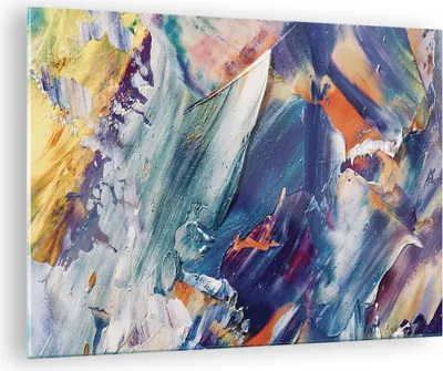 Produktbild von Bilder auf glas - Einteilig - Die Farben Farbe Abstraktion - 70x50cm - Glasbilder - Wandbilder - Bilder - Wanddekoration aus Glas - Glas Bilder - Wandbild auf Glas - GAA70x50-5113