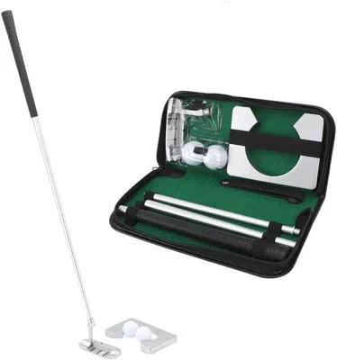 Productafbeelding van Unyqoos® Complete golfputterset voor binnen en buiten – inclusief putter, puttingkoepel, 2 ballen en draagtas