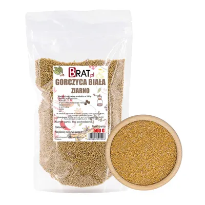 Obrázok produktu pre Biele horčičné semeno 500g Brat.pl