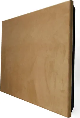 Obrázok produktu pre 2-pack - akustický zamatový panel s montážnou sadou "CINEMATIC" | 50 x 50 x 5 cm | farba: (béžová, hrúbka: 53 mm)