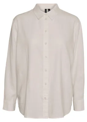 Produktbild von Vero Moda VMLINN Shirt,10305085,XS, Hemd, Erwachsener, Weiblich, Grau, XS, Langärmlig