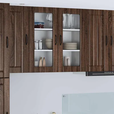 Productafbeelding van vidaXL Wandkast LUCCA, bruineikenlook, 80 x 31 x 80 cm, houtvezel